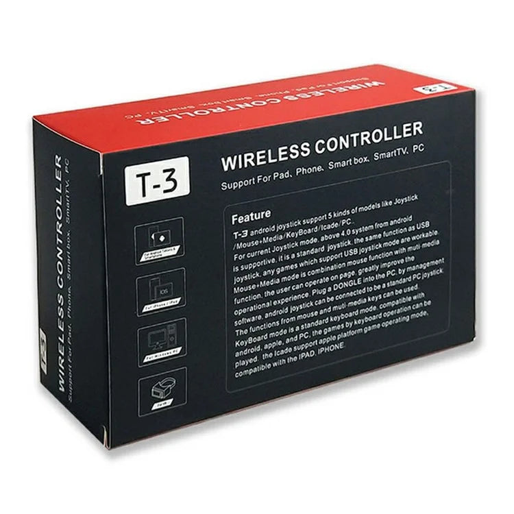 T3 Wireless Gamepad for Smartphones, Tablets