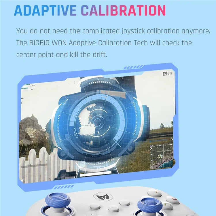 BIGBIGWON RAINBOW2 SE Wireless Game Console Hall Effect Trigger Controller for Switch  /  PC  /  Android  /  iOS
