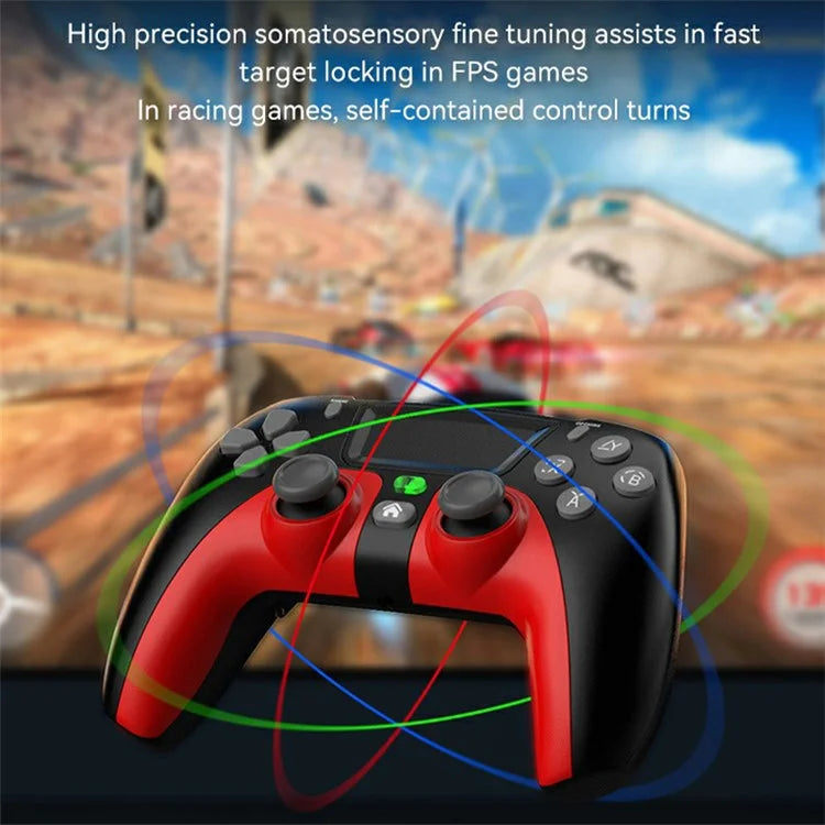 P08 PS4 Wireless Bluetooth Game Controller Compatible with PS4, Android, iOS, Switch