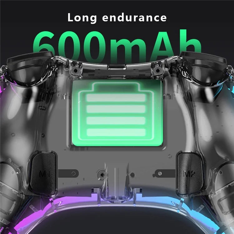 SO3 For Nintendo Switch Phone Laptop Game Controller RGB Transparent Bluetooth Gamepad
