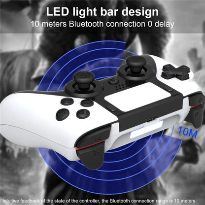 TOPWOLF HS-PS4252 For PS4 Bluetooth Controller PC Programmable Dual Vibration Gamepad