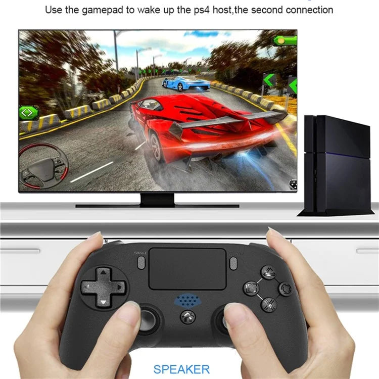 TOPWOLF HS-PS4256 Wireless Controller for PS4 Dual Vibration Programmable Bluetooth Game Console