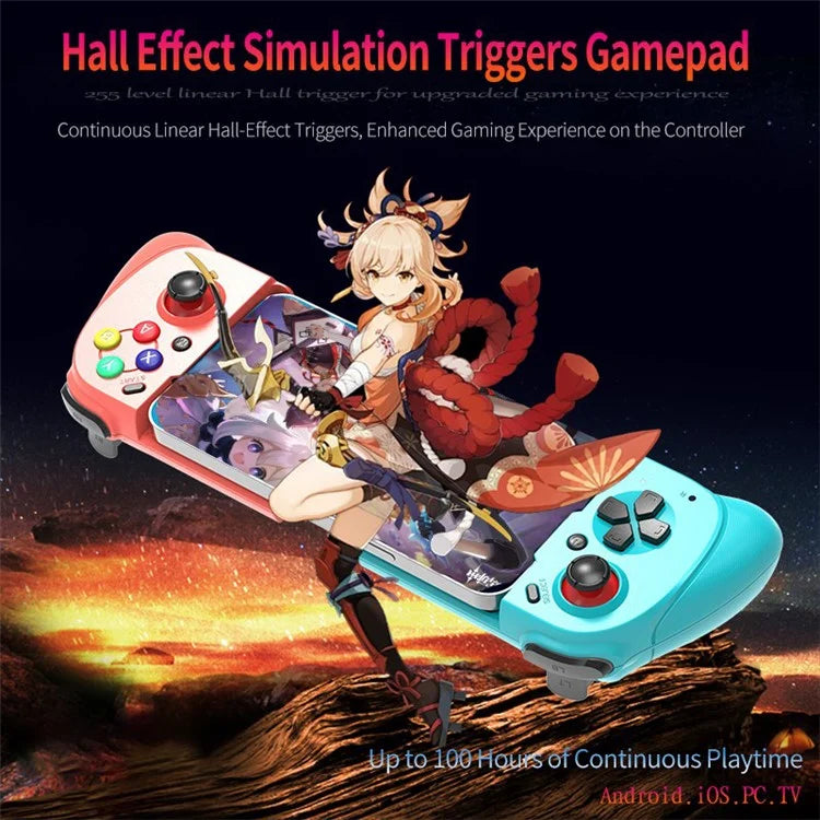 MOUTE 062 Stretchable Wireless Game Controller Hall Effect Joystick Gamepad