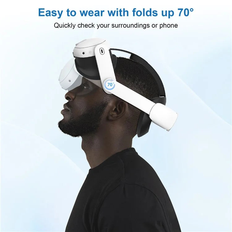 AMVR For Meta Quest 3 Adjustable Headband Pressure Reduction Head Strap VR Accessory