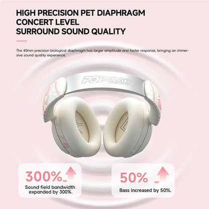 GT1 Bluetooth 5.4 Wireless Headset ANC Noise Reduction Gaming Headphones