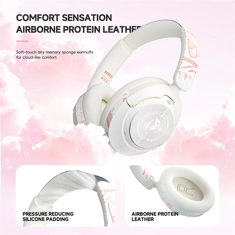 GT1 Bluetooth 5.4 Wireless Headset ANC Noise Reduction Gaming Headphones