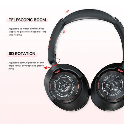 GT1 Bluetooth 5.4 Wireless Headset ANC Noise Reduction Gaming Headphones