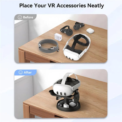 AMVR For Apple Vision Pro VR Headset Display Stand ABS Desktop Storage Bracket