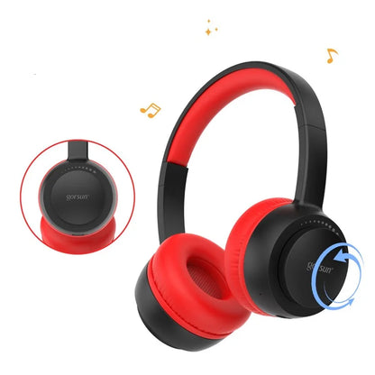 GORSUN E65 Wireless Bluetooth Headphone Volume Adjustable Over-Ear Music Headset
