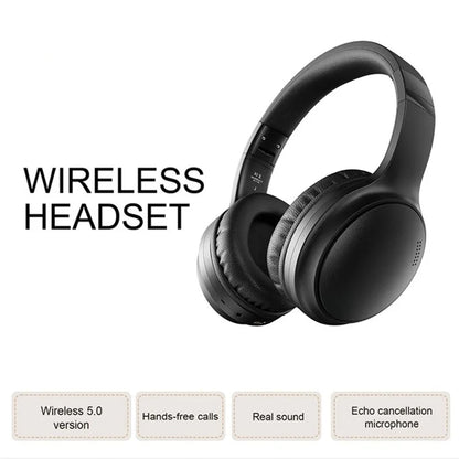 BT037 Bluetooth Noise Cancelling Headphones Over Ear ANC Wireless Deep Bass Headset