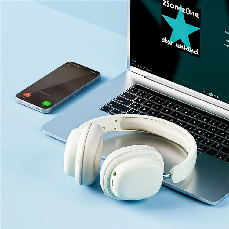 SY-T1 Over-Ear Bluetooth Headset Foldable Gaming Headphones with Plug-in ENC Microphon