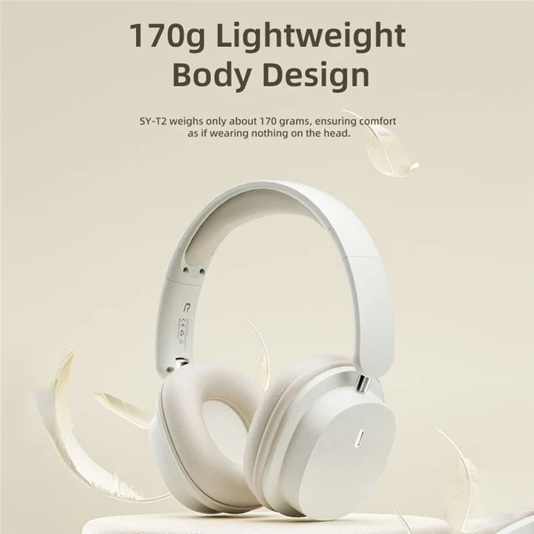 SY-T2 Wireless Over-Ear Bluetooth Headphones Foldable Noise Cancelling Headset with Built-in Microphone