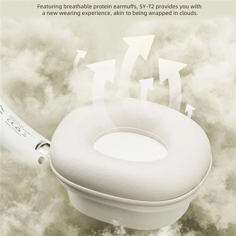 SY-T2 Wireless Over-Ear Bluetooth Headphones Foldable Noise Cancelling Headset with Built-in Microphone