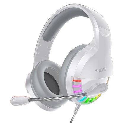 YINDIAO Q2 Wired Gaming Headset with Microphone, Dual 3.5mm / Single USB Powered Adjustable Headphone