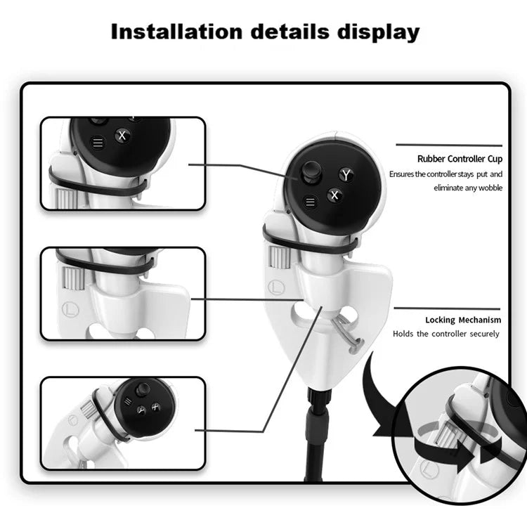 WOLMTT For Meta Quest 3 VR Golf Club Controller Ergonomic Grip Stick Handle