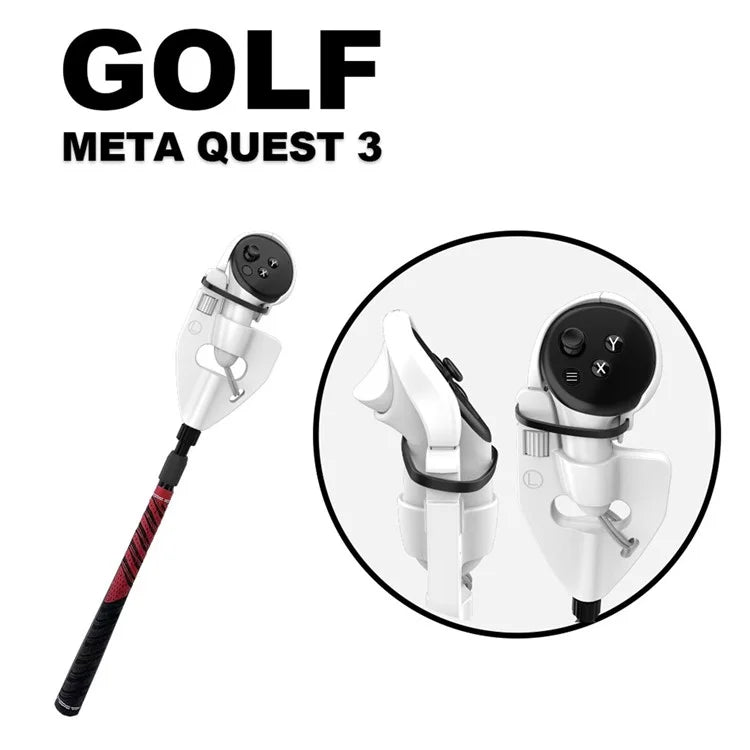 WOLMTT For Meta Quest 3 VR Golf Club Controller Ergonomic Grip Stick Handle