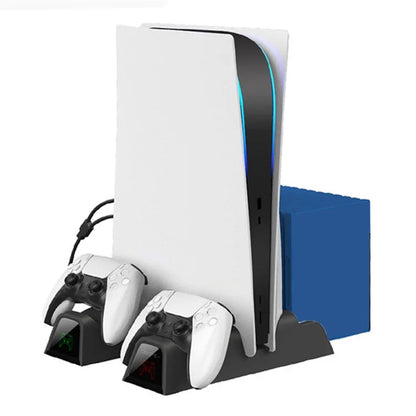 OIVO For Sony PS5 Console Dual Controllers Charger ABS Cooling Stand Holder
