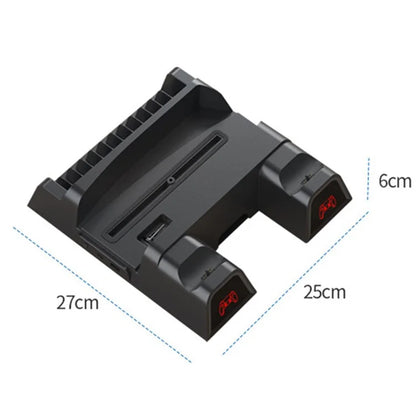 OIVO For Sony PS5 Console Dual Controllers Charger ABS Cooling Stand Holder