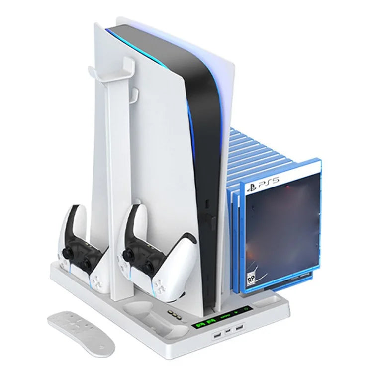 OIVO IV-P5246 For Sony PS5 Console Charge Stand Cooler Base ABS Headset Rack