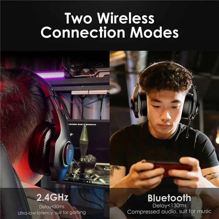 EASYSMX V02W Bluetooth+2.4G+Wired Gaming Headset for PS5 / Nintendo Switch