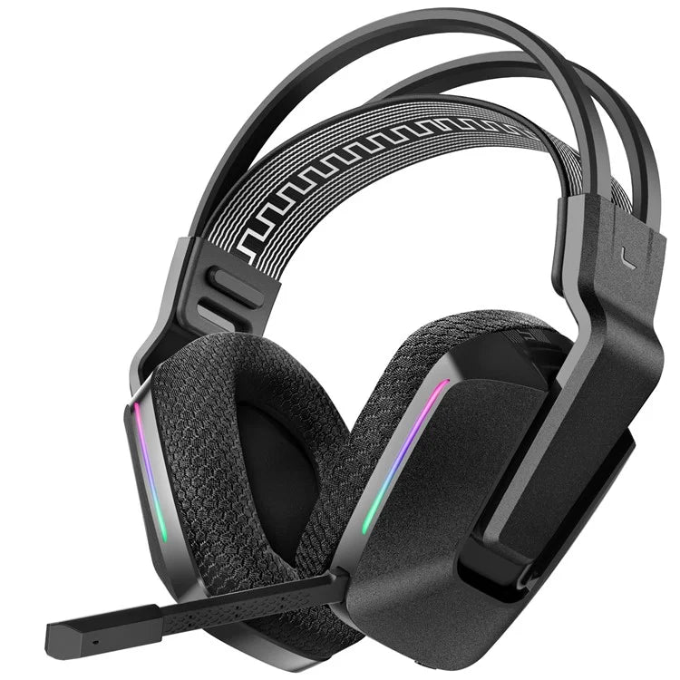 EASYSMX C09W Bluetooth+2.4G+Wired RGB Gaming Headset with Pluggable Mic