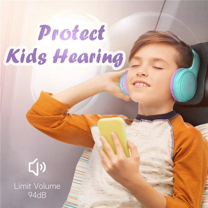 EASYSMX B06 85 / 93db Children Bluetooth Headphones Foldable Headset with Mic
