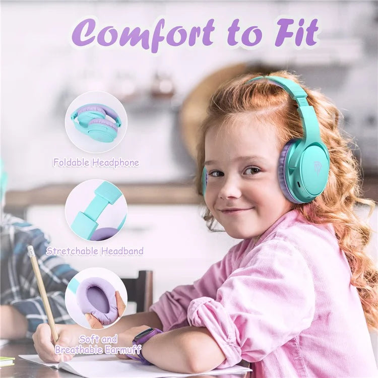 EASYSMX B06 85 / 93db Children Bluetooth Headphones Foldable Headset with Mic