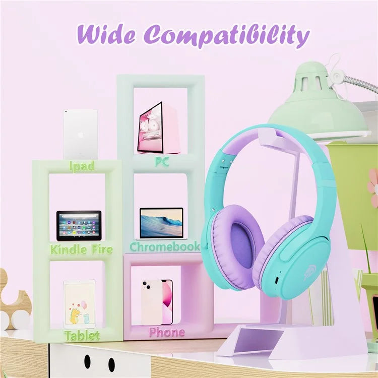 EASYSMX B06 85 / 93db Children Bluetooth Headphones Foldable Headset with Mic