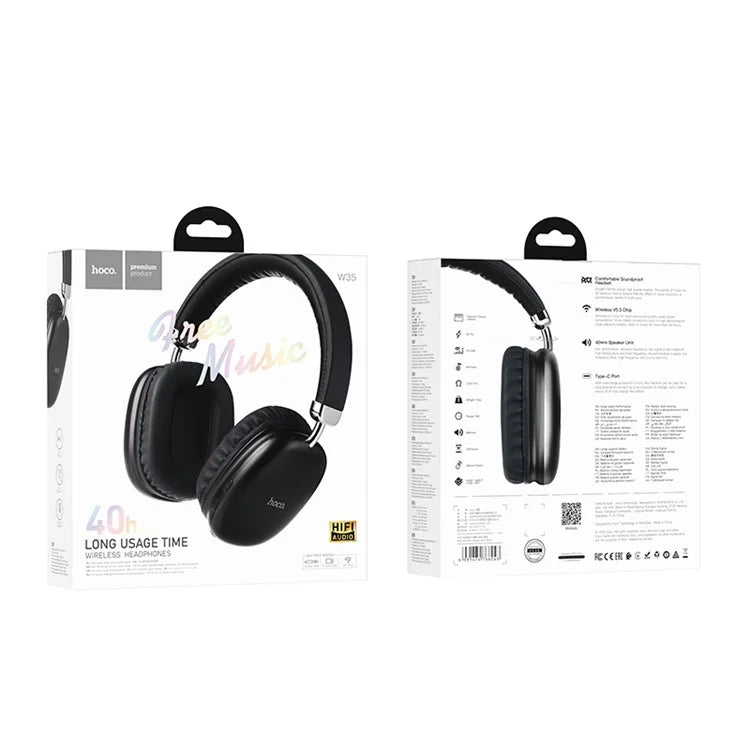 HOCO W35 Wireless Headphones Over Ear Bluetooth  5.3 Headset