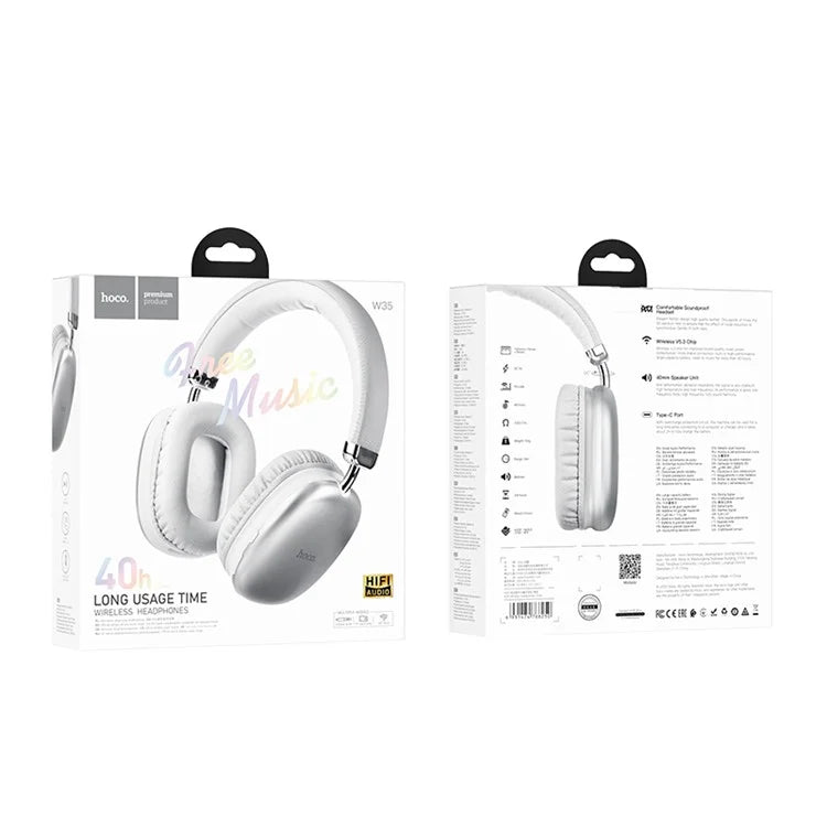 HOCO W35 Wireless Headphones Over Ear Bluetooth  5.3 Headset