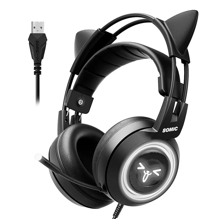 SOMIC G951USB Gaming Headphone USB Wired Over-ear Computer Headset