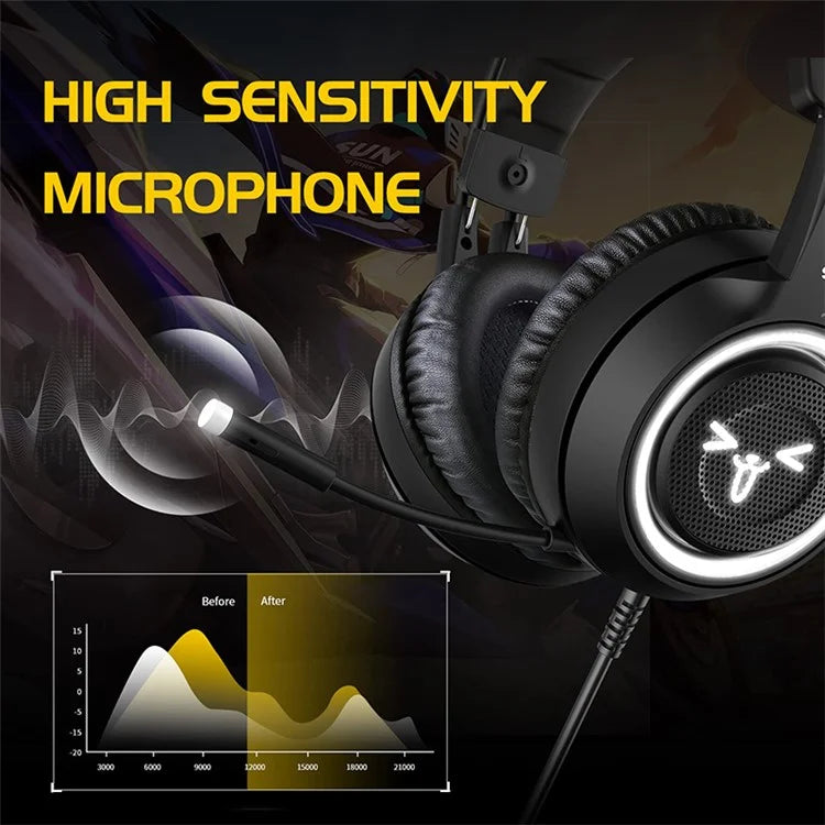 SOMIC G951USB Gaming Headphone USB Wired Over-ear Computer Headset
