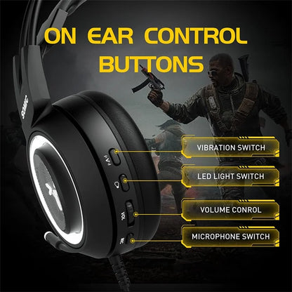 SOMIC G951USB Gaming Headphone USB Wired Over-ear Computer Headset