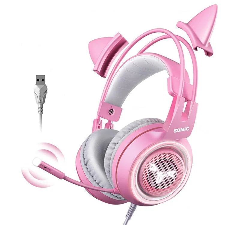 SOMIC G951USB Gaming Headphone USB Wired Over-ear Computer Headset