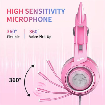 SOMIC G951USB Gaming Headphone USB Wired Over-ear Computer Headset