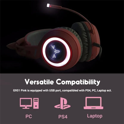 SOMIC G951USB Gaming Headphone USB Wired Over-ear Computer Headset