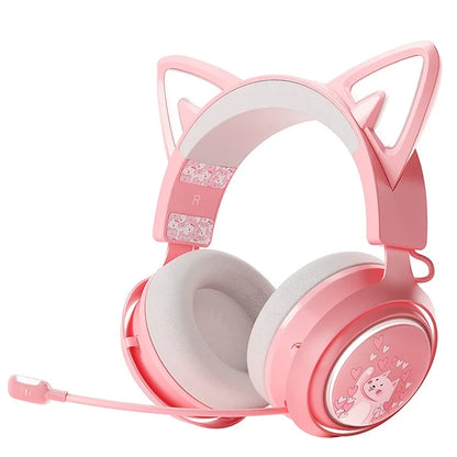 SOMIC GS510 Cat Ear Style Bluetooth Gaming Headset LED Light Wireless Headphone