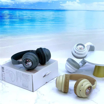 KE-31 Over-Ear Bluetooth Headphones with RGB Lights Wired / Wireless Headset