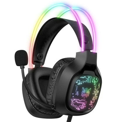 ONIKUMA X22 Over-Ear RGB Gaming Headset with Noise-Canceling Microphone