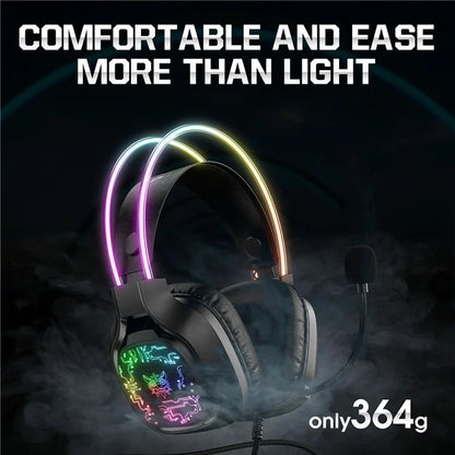 ONIKUMA X22 Over-Ear RGB Gaming Headset with Noise-Canceling Microphone