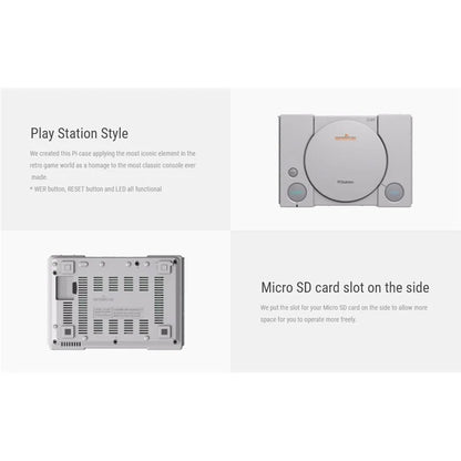 RETROFLAG PiStation Case for Raspberry Pi 4 Protection Cover with Safe Shutdown Reset Functions