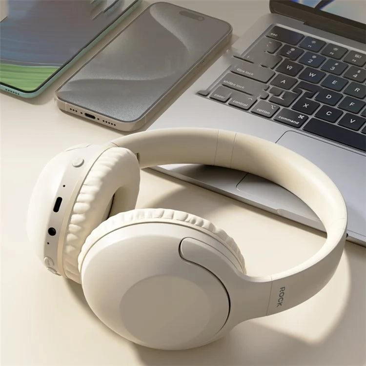 ROCK O3 Wireless On-Ear Headphones Bluetooth Stereo Headset Over Ear Noise Canceling