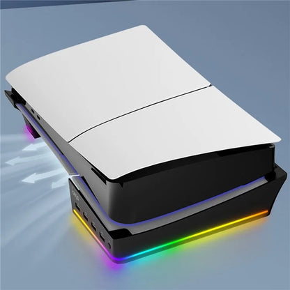 IPEGA PG-P5S021 for PS5 Slim RGB Light Horizontal Storage Base with 4 USB Ports