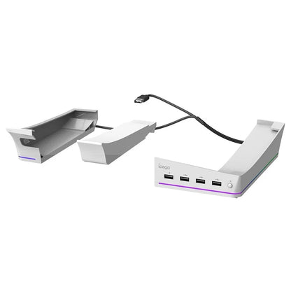 IPEGA PG-P5S021 for PS5 Slim RGB Light Horizontal Storage Base with 4 USB Ports