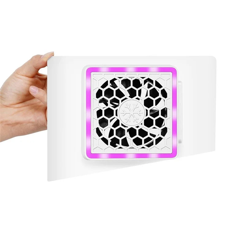 For Sony PS5 Slim Game Console Cooling Fan Side-Mounted Cooler Fan with RGB Light