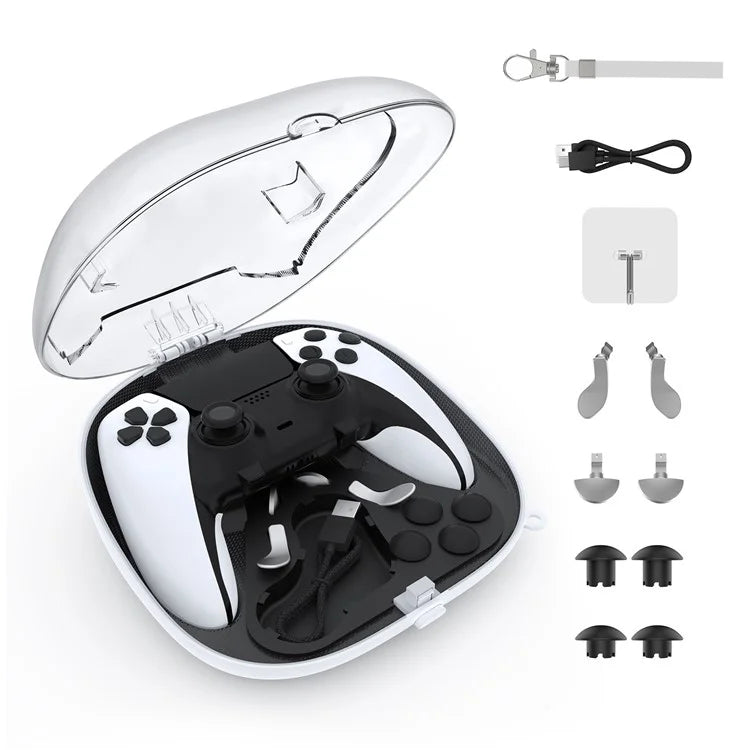 JYS JYS-P5207 For PS5 / PS5 Elite Controller Transparent Window Storage Bag with Accessories