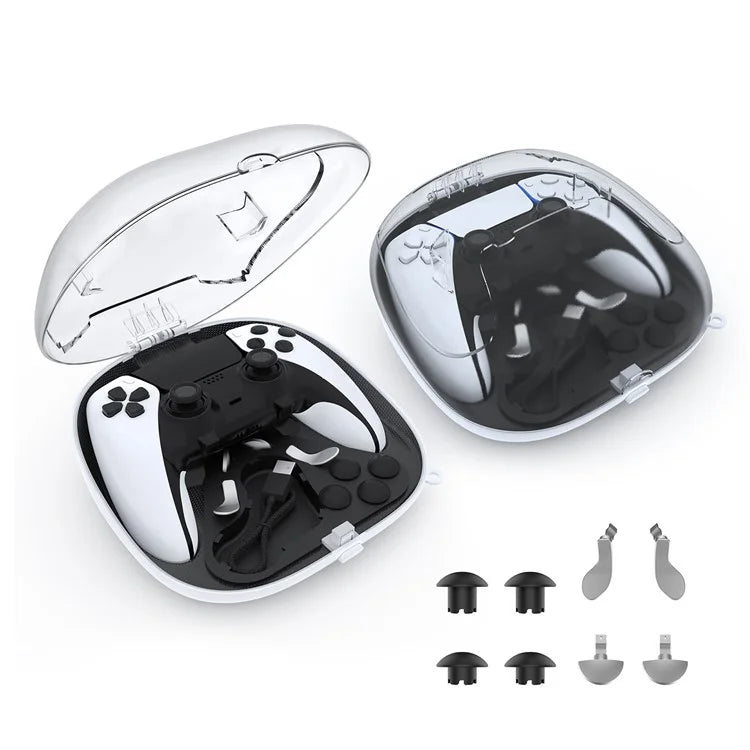JYS JYS-P5207 For PS5 / PS5 Elite Controller Transparent Window Storage Bag with Accessories