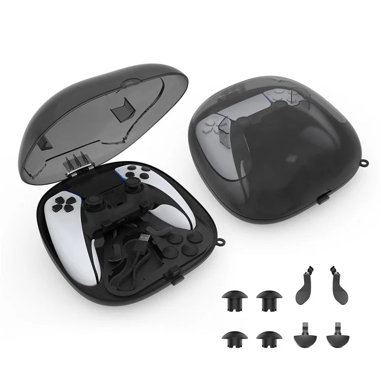 JYS JYS-P5207 For PS5 / PS5 Elite Controller Transparent Window Storage Bag with Accessories