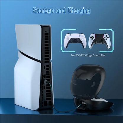 JYS JYS-P5207 For PS5 / PS5 Elite Controller Transparent Window Storage Bag with Accessories