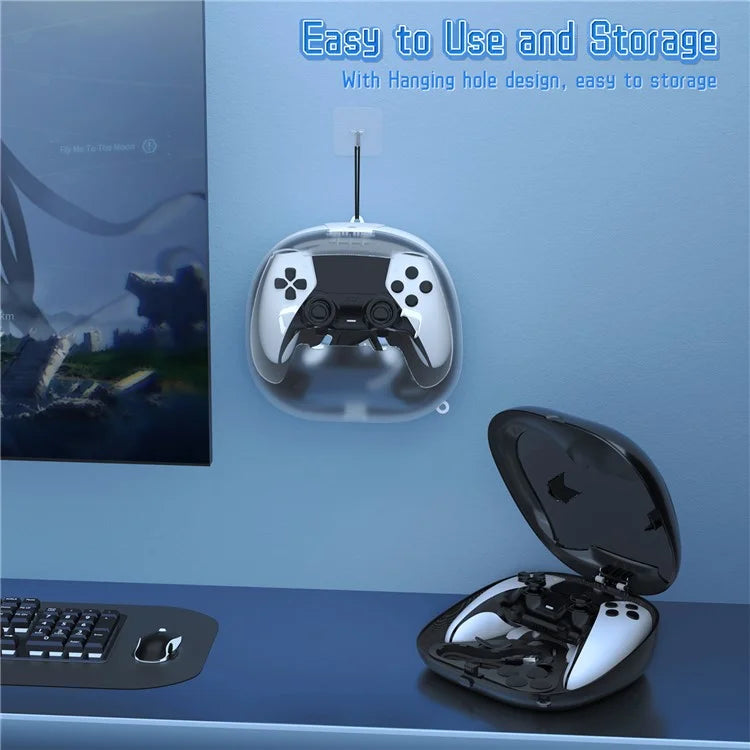 JYS JYS-P5207 For PS5 / PS5 Elite Controller Transparent Window Storage Bag with Accessories